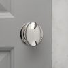 Oval Door Knobs (Pair) - Nickel - Image 2