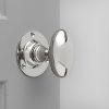 Oval Door Knobs (Pair) - Nickel
