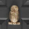 Owl Door Knocker - Polished Brass