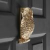 Owl Door Knocker - Polished Brass - Image 3