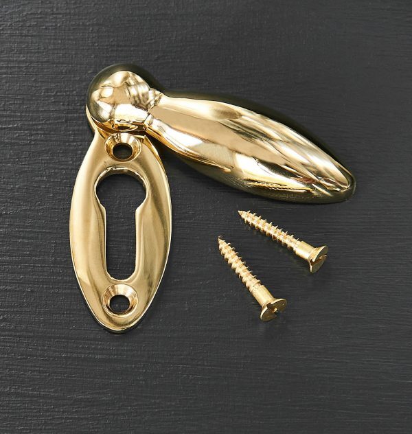 Peardrop Escutcheon - Polished Brass - Image 2