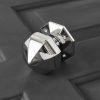 Pointed Octagonal Door Knobs (Pair) - Polished Nickel - Image 3