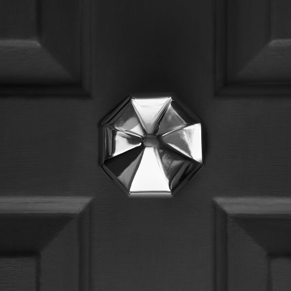 Pointed Octagonal Door Pull - Polished Nickel - Image 2