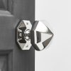 Pointed Octagonal Door Knobs (Pair) - Polished Nickel