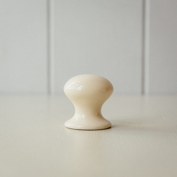Porcelain Cabinet Knob - Cream - Image 2