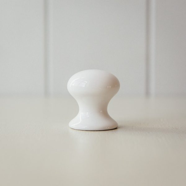 Porcelain Cabinet Knob - White - Image 2