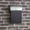 Traditional Post Box - Black/Steel