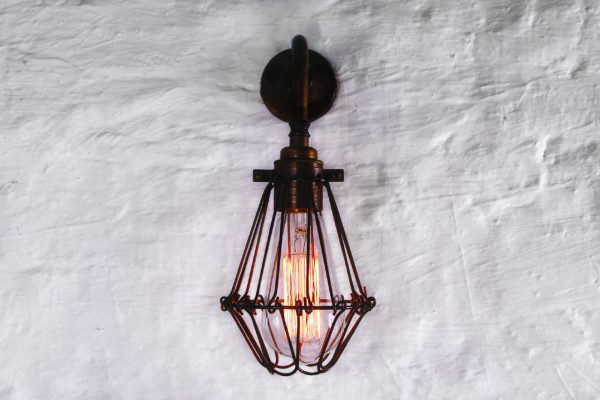 Industrial Cage Wall Light - SAVE 70% - Image 4