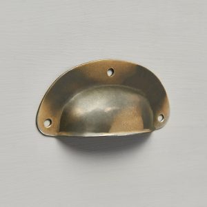 Pressed Cup Handle - Antique Brass (Small)