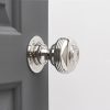 Regency-Style Large Door Knobs (Pair) - Nickel