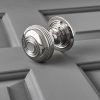 Regency-Style Large Door Knobs (Pair) - Nickel - Image 3