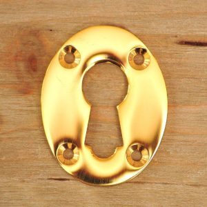 Rim Lock Escutcheon - Brass