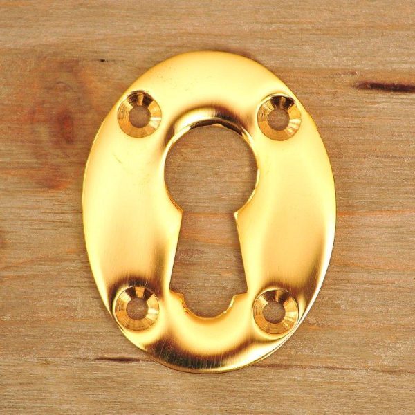 Rim Lock Escutcheon - Brass
