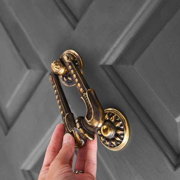 Sherlock Door Knocker - Aged Brass - Image 2