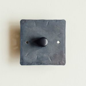 1 Gang Dimmer Switch - Black Waxed