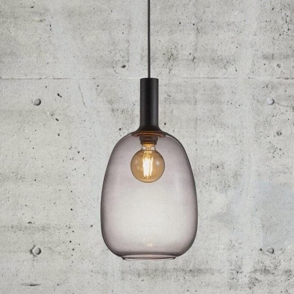 Blown Smoked Glass Pendant Lights - SAVE 60% - Image 2