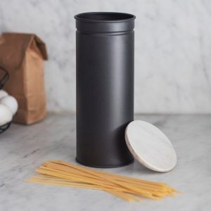 Spaghetti Canister with White Marble Top