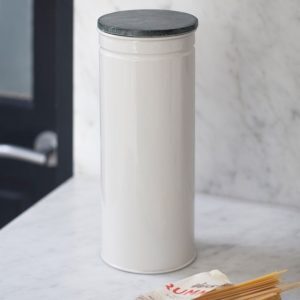 Spaghetti Canister with Marble Top