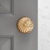 Edwardian Swirl Door Knobs (Pair) - Brass - Image 2