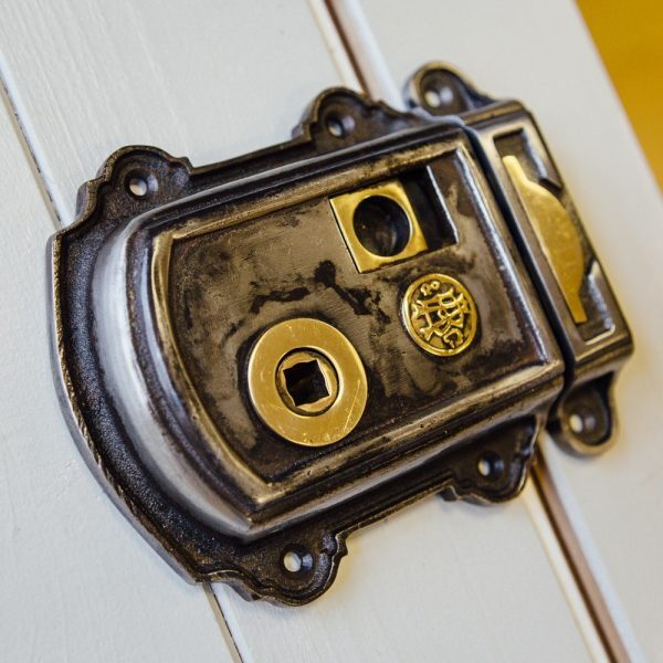 Victorian Style Rim Latch - Iron