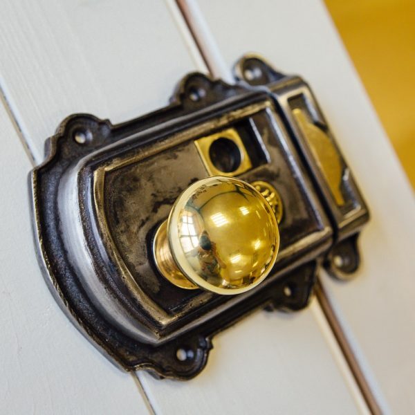 Victorian Style Rim Latch - Iron - Image 2