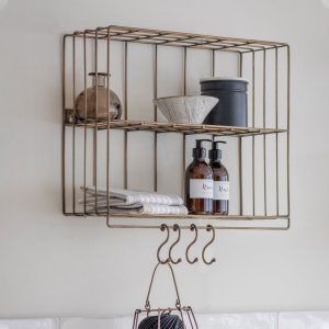 Antique Brass Wall Rack