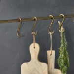 brass 's' hooks set of 4