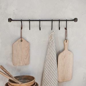 Antique Black Hook Rail