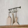 Antique Black Hook Rail - Image 3