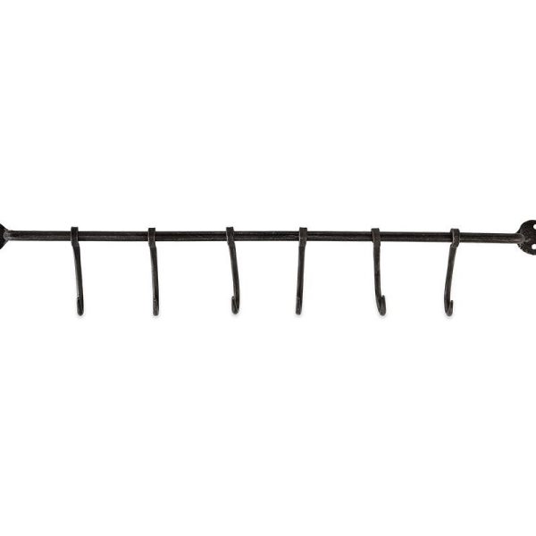 Antique Black Hook Rail - Image 2