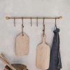 Antique Brass Hook Rail - Image 3