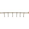 Antique Brass Hook Rail - Image 2