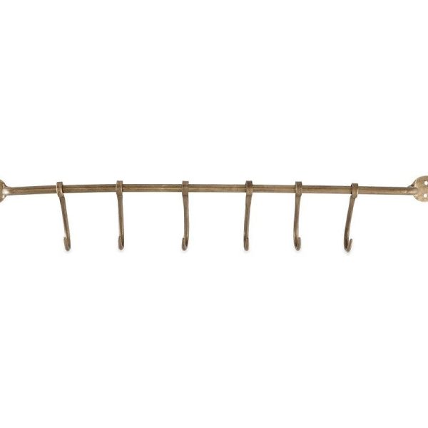 Antique Brass Hook Rail - Image 2