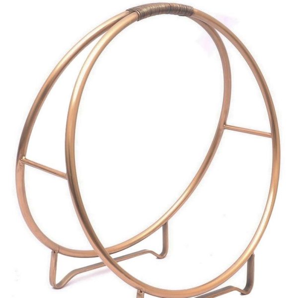 Round Copper Log Holder - Image 2