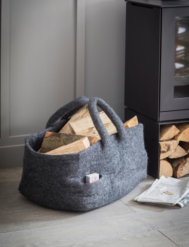 Felt Log Basket