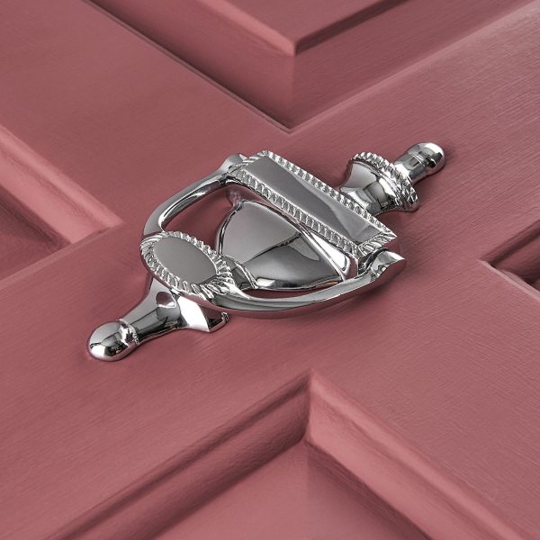 Georgian Adam Door Knocker - Polished Chrome - Image 3