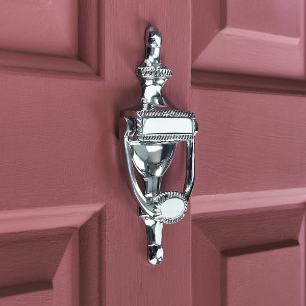 Georgian Adam Door Knocker - Polished Chrome - Image 2
