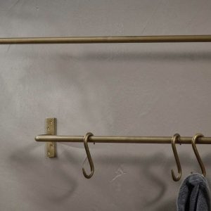 Brass Hook Rail - Small