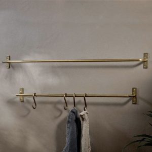 Brass Hook Rail - Large