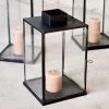 Antique Black Metal Lantern - Image 2