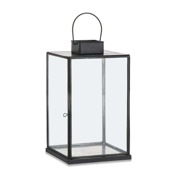 Antique Black Metal Lantern - Image 3