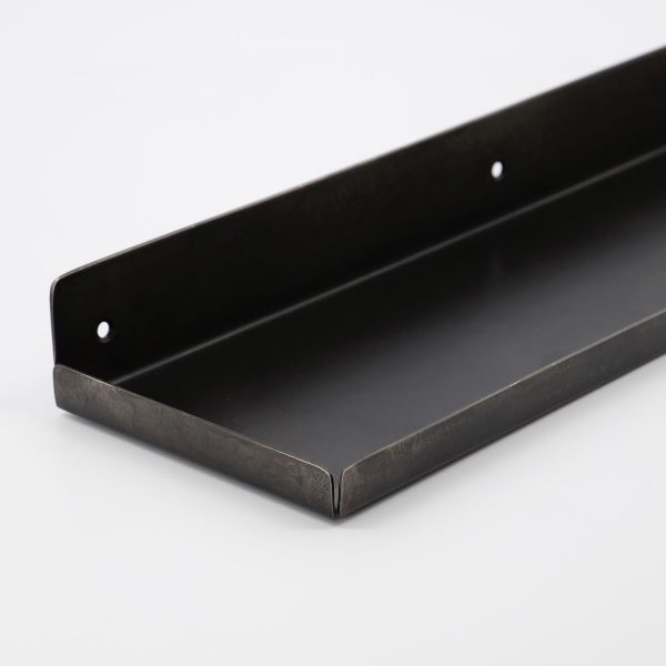 Antique Black Metal Shelf - SAVE 15% - Image 3