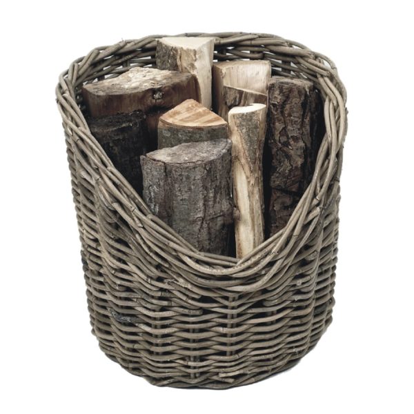 Wicker Log Basket - Round - Image 3