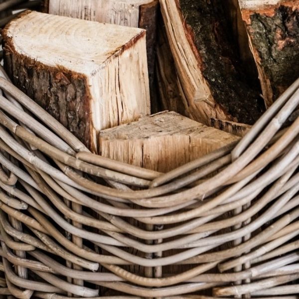 Wicker Log Basket - Round - Image 2
