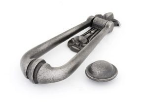 Antique Pewter Loop Door Knocker - save 30%