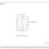 Oval Escutcheon - Polished Nickel - Image 2