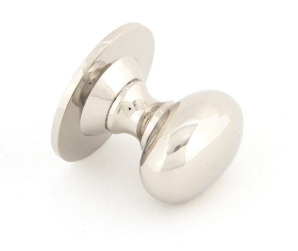Oval Cabinet Knob (Large) - Polished Nickel - Image 2