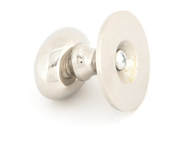 Oval Cabinet Knob (Large) - Polished Nickel - Image 3