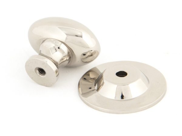 Oval Cabinet Knob (Small) - Polished Nickel - Image 4