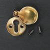 Round Escutcheon - Aged Brass - Image 2